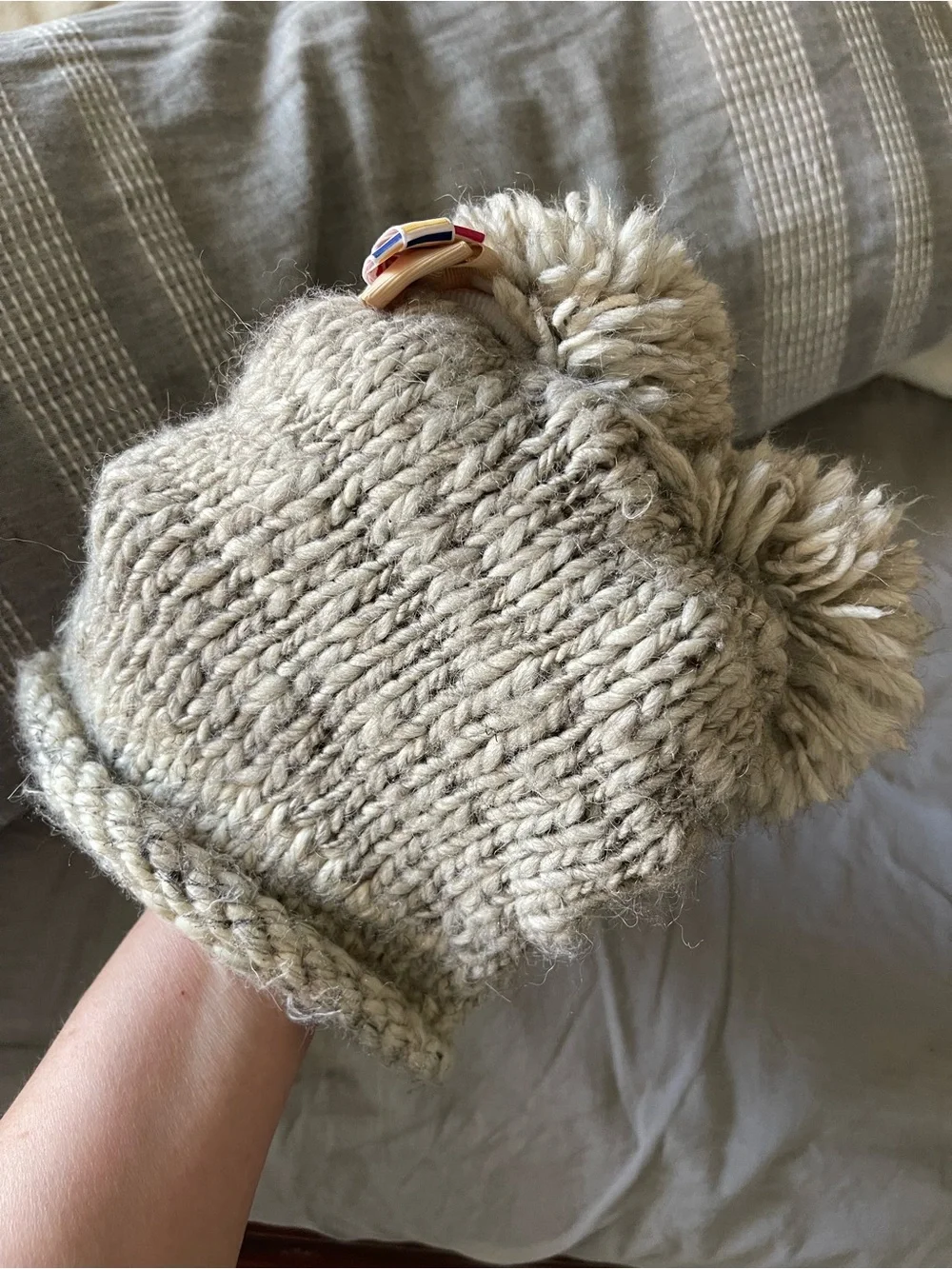 Kids Pom-Pom Knit Beanie size 2-5